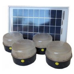 Kit d’éclairage solaire (4 lampes)