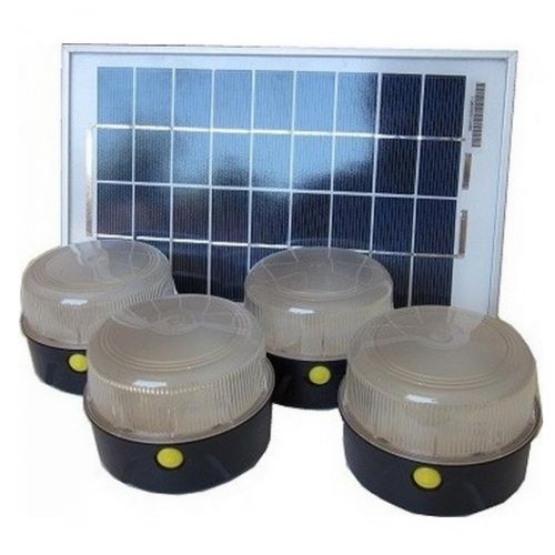 Kit d’éclairage solaire (4 lampes)